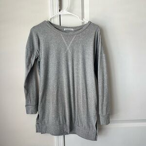 Levaca Gray Women's long sleeve SMALL  top tunic